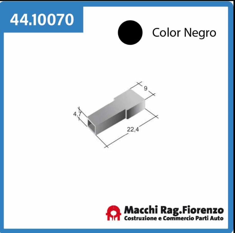 BOSCH HEMBRA 6.3mm NEGRO (100)